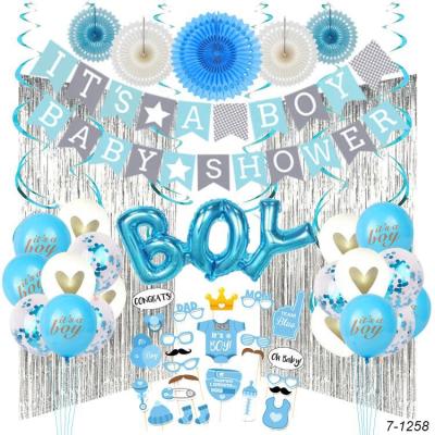 China Babyshower It's A Boy Gender Reveal Banner Baby Shower Decoration Party Supplies Baby Shower Decor for sale