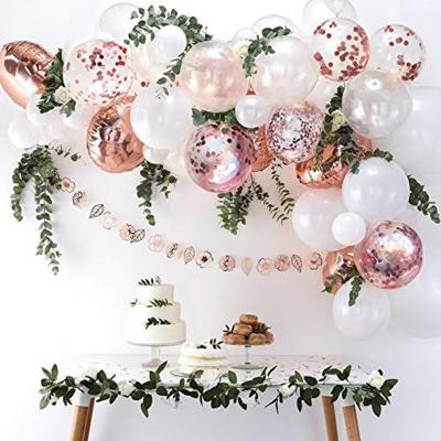 China Rose Gold Latex Balloons Baby Shower Birthday Party Decoration Garland Baby Shower Decoration Kit for sale