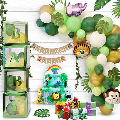 China Paper ; Forest Theme Baby Shower Party Decoration Tableware Disposable Plates Deep Plate Foil Paper Straws Set Supplies for sale