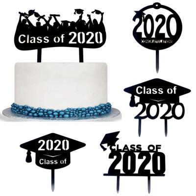 China 2020 Topper Acrylic For Graduation Party Supplies Festival Decoration Graduation Cake Topper for sale