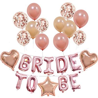 China Birthday Party New Product Ideas Bachelor Party Supplier Bride To Be Balloons Party Set With Balloons for sale