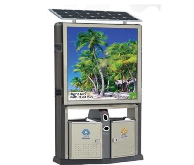 China Aliuminum Outdoor Advertising Solar Light Boxes With Bin For Sale for sale