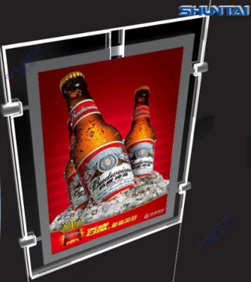 China Shopping mall Guangzhou price Led Backlit Acrylic Poster Display Crystal Light Box For Advertising for sale