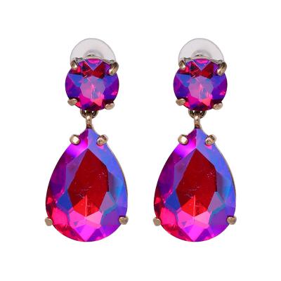 China 2019 Acrylic Resin Drop Earring Metal Drop Earrings Jewelry Statement Earrings Acrylic Dangle Earrings For Women for sale