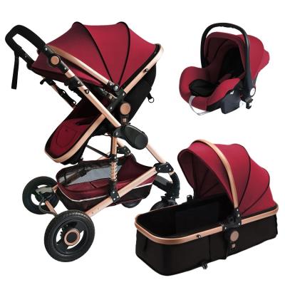 China High Quality Baby Carriage Lightweight Folding Pram 3 In 1 Cheap Baby Stroller On Factory Sale for sale