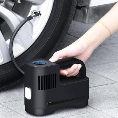 China ABS Compressor Car Tire Pump Inflator Air Compressor Rechargeable Electric Cordless Inflatable Pump For Car Motorcycle Bike Ball for sale