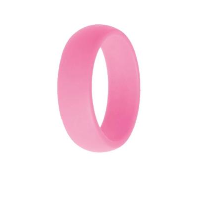 China Factory direct supply eco-friendly cheap fashion matching jewelry printed colorful silicone ring for sale