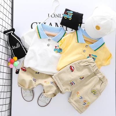 China Clothing 2022 Exotic Two-Piece Set Toddler Kids Summer Fashion Baby Boy Sweater 2573 New Short Sleeve Dropshipping for sale