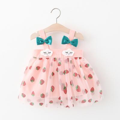 China Princess skirt children skirt exotic summer 0-3 years strawberry dress babies sunbathing princess 2585 for sale