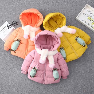 China 2277 Zipper Shirt 2277 Cotton Padded Autumn Winter New Girls Warm Kids Clothes Thicken Cute Candy Baby Jacket for sale