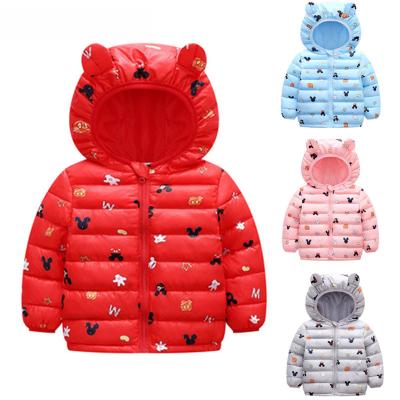 China Warm Newborn Toddler Girls Waterproof Coat Rabbit Ears Autumn Baby Girls Hooded Jacket Winter Coats Children Outerwear Boys Children Jackets for sale