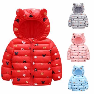 China Warm Newborn Toddler Girls Rabbit Ears Coat Autumn Baby Girls Hooded Jacket Winter Cotton Coats Children Outerwear Boys Kids Jackets for sale