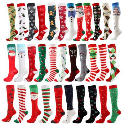 China 2022 New Athletic Sports Socks Fashion Adult Compression Socks Christmas Socks Socks for sale