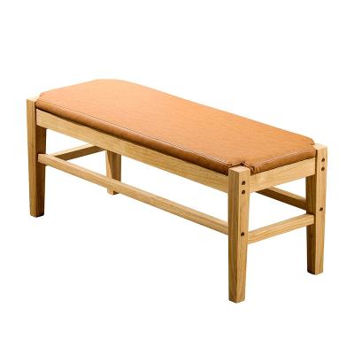 China Removable Cover Solid Wood Long Seating Seat Hotel Bench Shoe Change Stool Modern Solid wood bench for sale