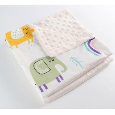 China China manufacturer-supplier anti-static super soft baby blanket cartoon printed minky dot soft blankets for sale