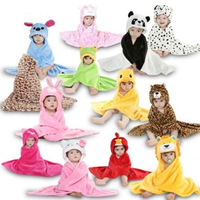 China Lovely Hot Sale Flannel Fleece Animal Shaped Modern Customize Pink Rabbit Baby High Quality Hooded Hooded Bath Towel With Hood for sale