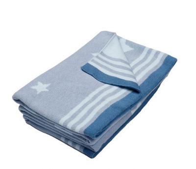 China Sustainable Manufacturer Directly Sell Customized Nap Air Conditioning Cotton Baby Nitting Blanket for sale