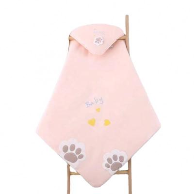 China 2022 anti-static new tops selling lovely cartoon high quality 100% animal cotton baby hoodie cover for sale