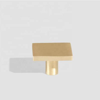 China Minimalist Maxery Sideboard Handle Knob Gold Cabinet Knob Brass Cabinet Knob for sale