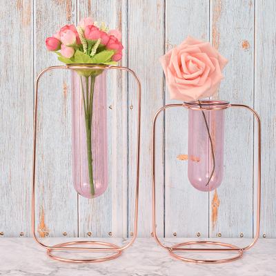 China Nordic Minimalist MAXERY Flower Vase Metal Vase For Home Decor Wedding Vase for sale