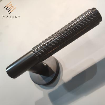 China Wholesale Single Designed Zinc Alloy Door Handle Maxery Door Lever Handles for sale