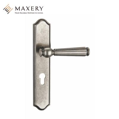 China DOOR Hot Selling European Zinc/Zamak High Quality Door Lever Handle With Long Plate for sale