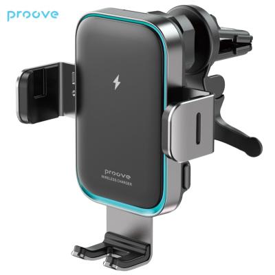 China Mobile Phone Proove Triple Clamp Pro 15W Wireless Charging Car Holder Fast Charge Auto Clamping Phone Holder for sale