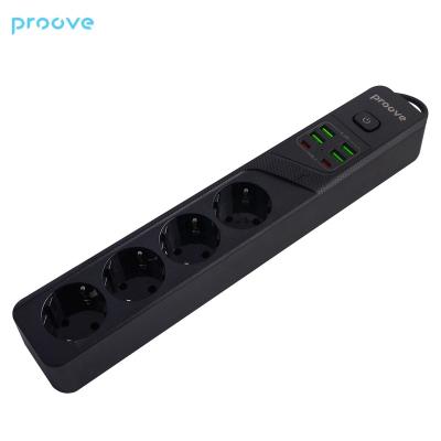 China Mobile Phone Proove Multifunctional Socket P-04 3000W With USB Type C Outlet 2m Cable extender power socket Strip for sale