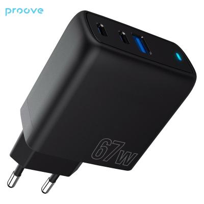 China Mobile Phone Proove Shot GaN 67W Wall Charger QC3.0 PD3.0 Fast-charging Phone Data Cable Charger For Macbook,laptop for sale