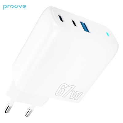 China Mobile Phone Proove Shot GaN 67W Wall Charger QC PD Fast-charging adapter Charger For Macbook,laptop for sale