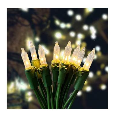 China Commercial use clear colors can be connected to indoor and outdoor parties, home decoration, mini incandescent Christmas string lights for sale