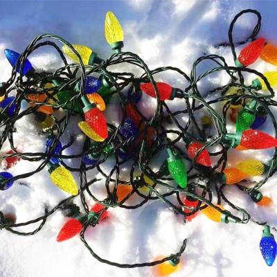 China LED Decoration Lights Fashion Decoration For 2021 Strawberry Bulb Christmas LED String Light Outdoor Suitable For Christmas Decoration for sale