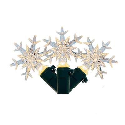 China Battery Lights Hot Sale Christmas LED Garland Snowflake Battery Light Outdoor String Light for sale