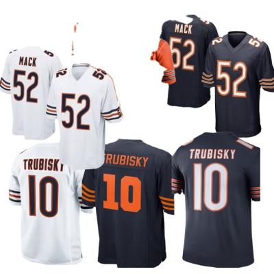 China 52 Antibacterial Khalil Mack 58 Roquan Smith 10 Mitchell Trubisky Wholesale High Quality American Football Tank Tops for sale