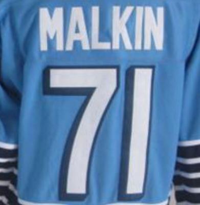 China Shirts & Pittsburgh Evgeni Malkin Blue Best Quality Tops Pitched Hockey Tank Top for sale