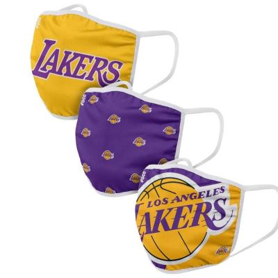 China Durable NBA/MLB Printed NBA Basketball Team Three-Layer Dustproof Designer Cotton Party Washable Face Cover For Adult And Kids for sale