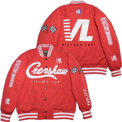 China Crenshaw Victory Lap Cover Hip Hop Rap Perfect Quality Red QUICK DRY Mens Sports Baseball Jackets Quilted USA Size S-XXXL for sale