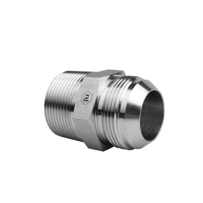 China #45 Steel Ningbo Factory 3/8 JIC Male To 1/4 NPT Threaded Pipe Fitting Flare Adapter for sale