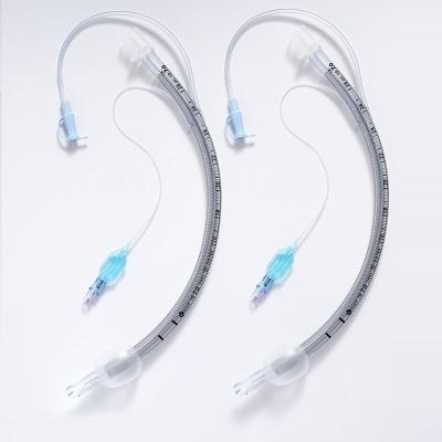 Cina Tubo endotracheale di aspirazione rinforzato in PVC medico con cuffia ad alto volume ETT PU con monitor di pressione in vendita