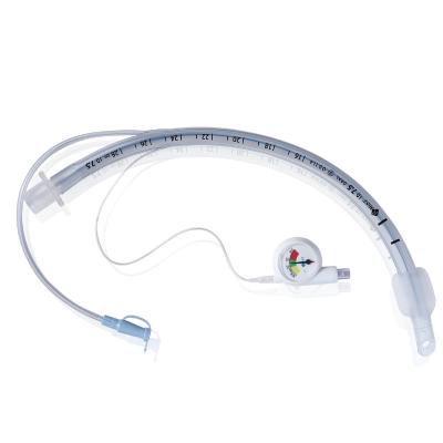 Cina Subglottic Cuffed Reinforced Endotracheal Tubes Medical Suction Lumen ETT With Intracuff Pressure Moniter in vendita