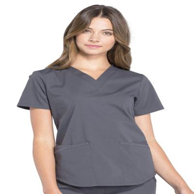 China Short Sleeve Workwear Professionals Women Nursing Hospital Healthcare Office Uniform Short Sleeve Uniforms for sale