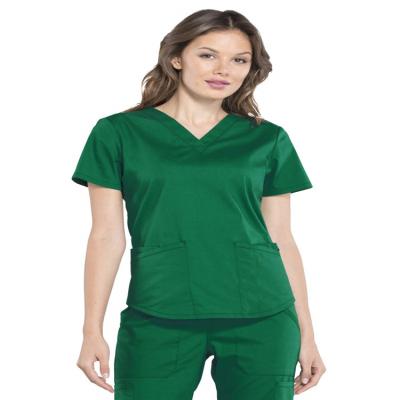 China Hospital Nurse Scrub Tops Medical Suit Healthcare Uniforms Custom Made Uniforms Scrubs for sale