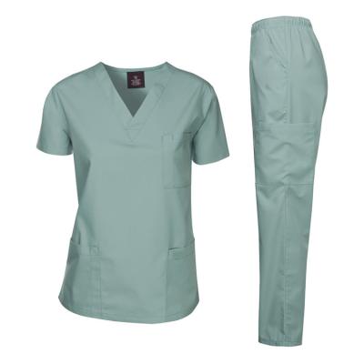 China Custom Made Hospital Women Hospital Uniforms Short Sleeve Uniform Suit Scrubs Uniforms Sets for sale