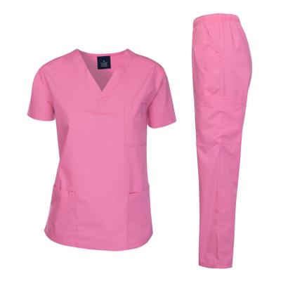 China Hospital Women's Hospital Uniforms Nursing Uniform Short Sleeve Uniform for sale