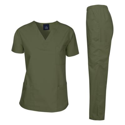 China Comfortable Hospital Uniforms Short Sleeve Hospital Uniform Custom Suit for sale