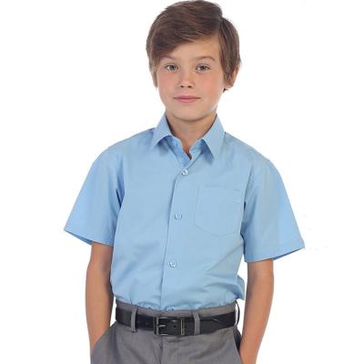 China School Boys Uniform Clothes Dress Shirts Solid Items For Toddler Boy Students for sale