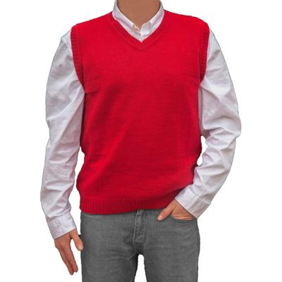 China School School Uniform Sweater Wool Vests In Custom Navy Blue Color For Men for sale