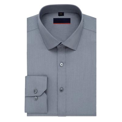 China Office Casual Slim Fit Shirts Sleeve Solid Dress Shirts Long Hand To Wash Breathable Shirts for sale