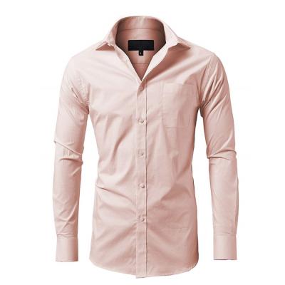 China Solid Black Full Sleeve Shirts Designer Casual Dress Shirts Non Breathable Ironing Shirts For Man for sale