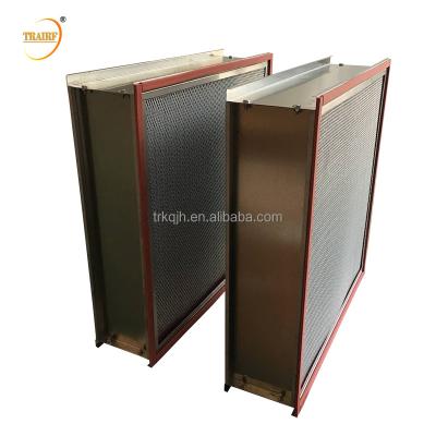 China Industrial H13 H14 Ventilation System Deep Pleat Box HEPA Filter for sale